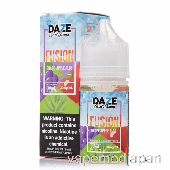 VAPE Japan アイス グレープ アップル アロエ - 7 デイズ フュージョン ソルト - 30ml 50mg